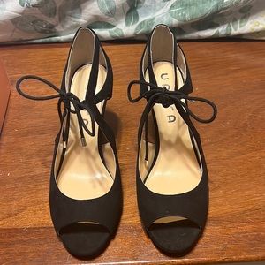 Unisa black suede heels. Size 8.